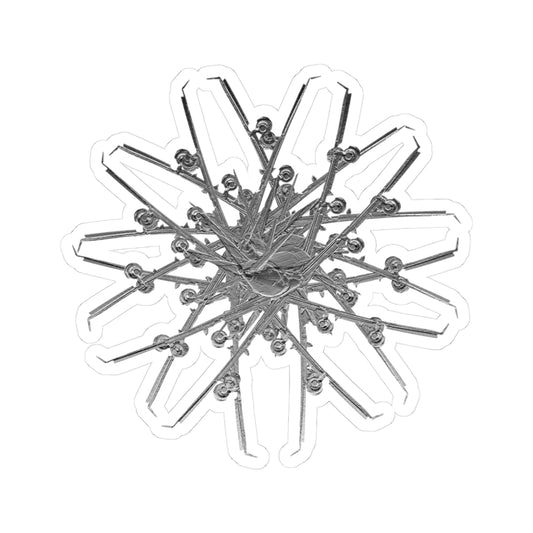 Skyfrost Spiral (Stellar Dendrite No. 1) – Vinyl Sticker