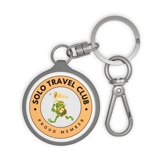 Solo Travel Club Keychain – Frog Badge (Water Symbol Guide)