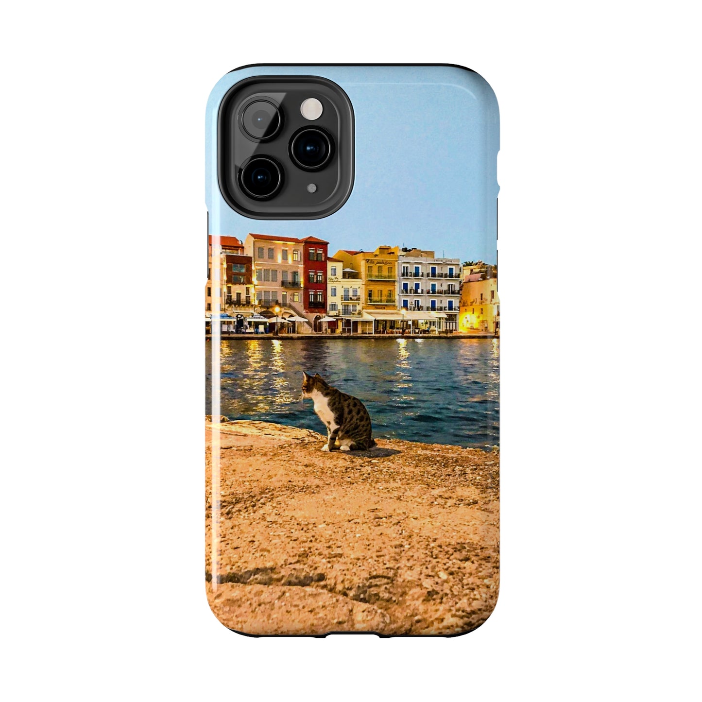 Crete Port Kitty Explorer Tough Phone Case