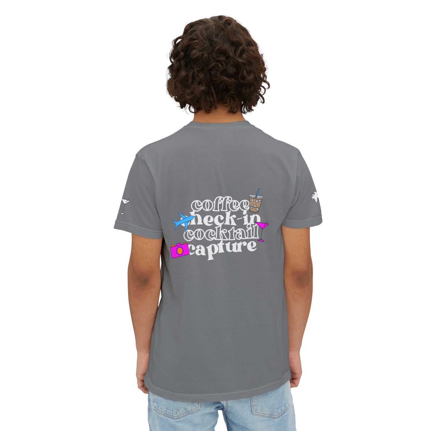 Travel Check - In Pocket T - Shirt (Comfort Colors) - SOLO SOHI Travel Shop