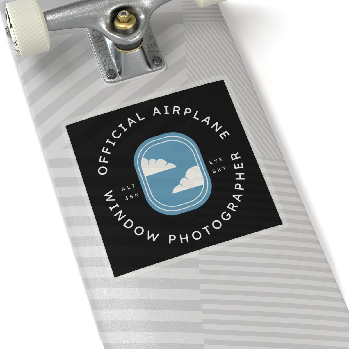 Official Airplane Window Photographer Sticker
