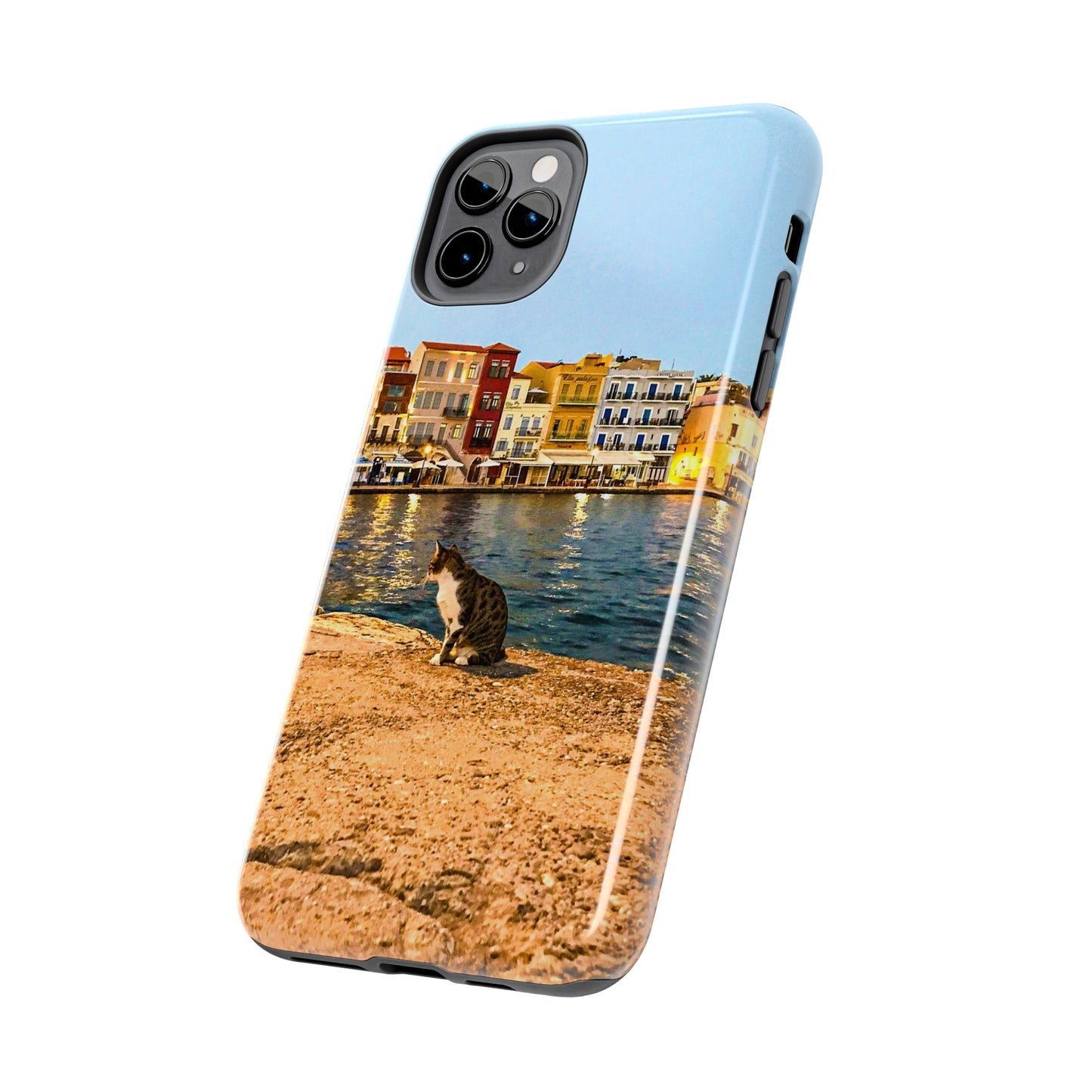 Crete Port Kitty Explorer Tough Phone Case