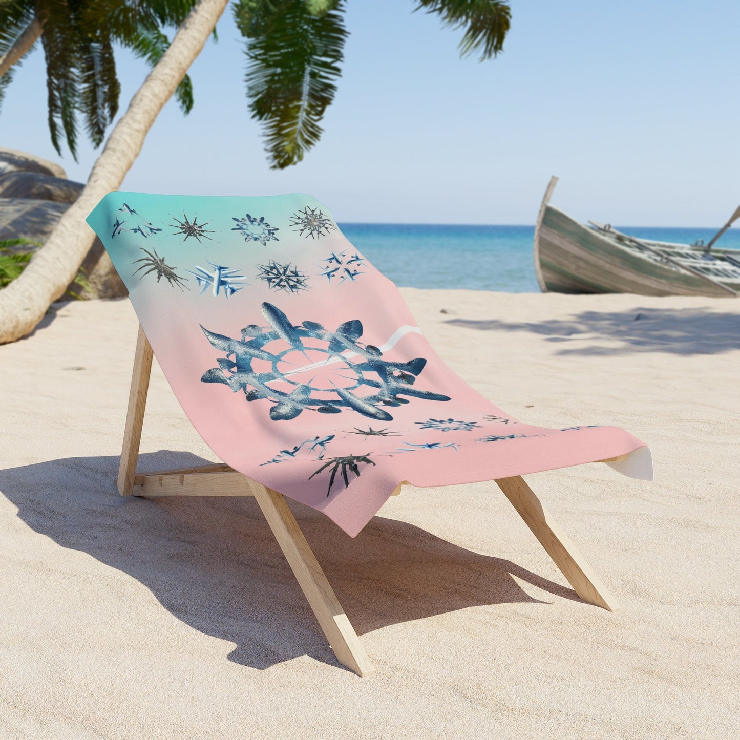 Aviation Snowflakes Beach Towel - SOLO SOHI Travel Shop