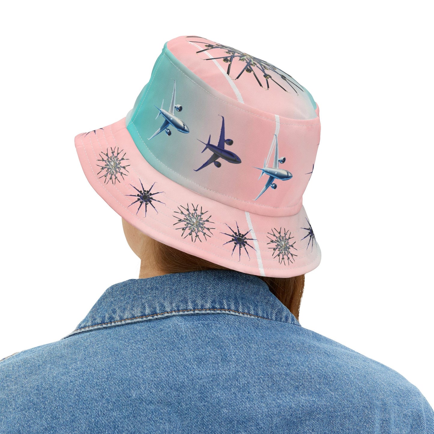 Aviation Snowflakes Bucket Hat - SOLO SOHI Travel Shop