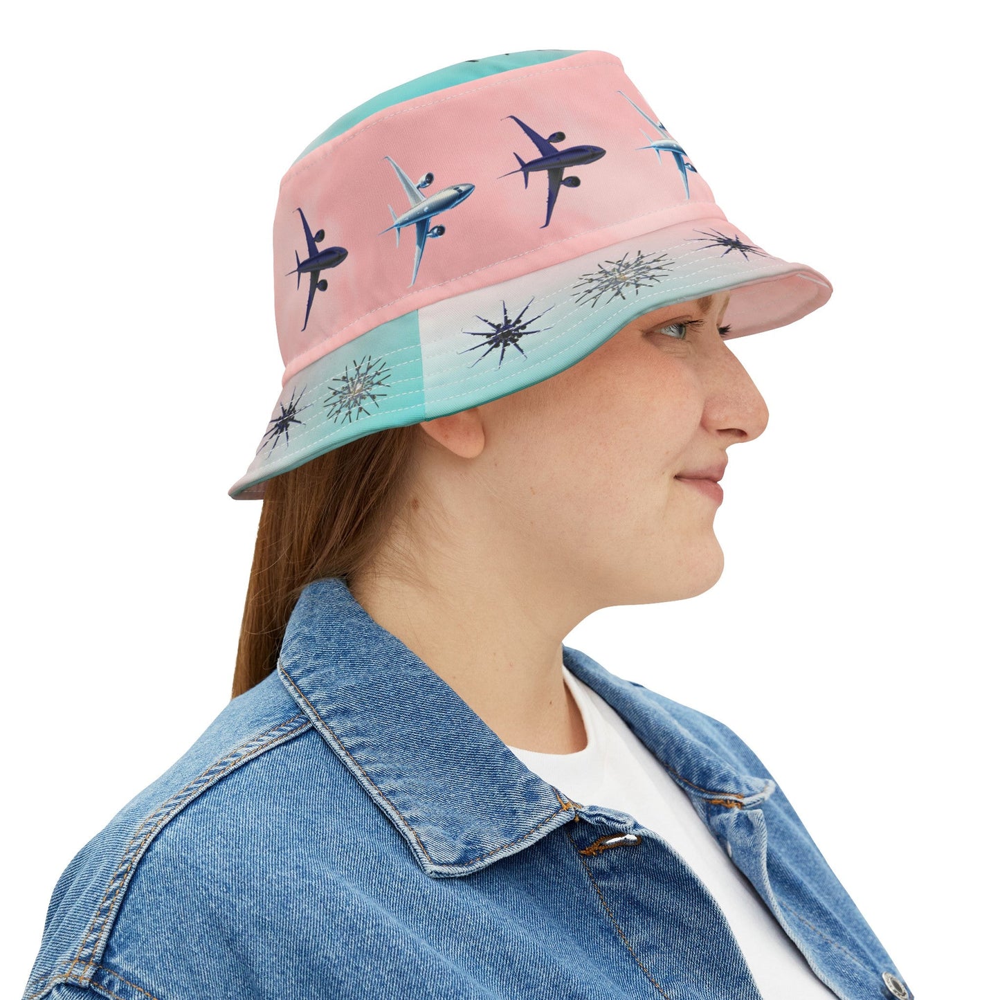 Aviation Snowflakes Bucket Hat - SOLO SOHI Travel Shop