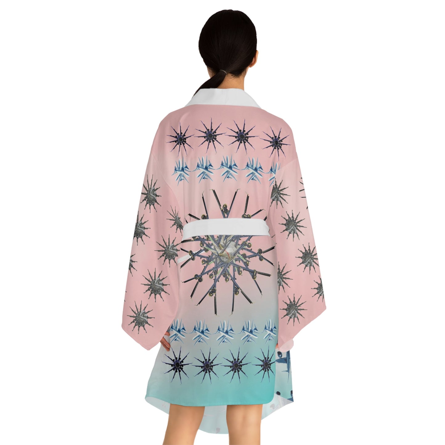 Aviation Snowflakes Kimono Robe - SOLO SOHI Travel Shop