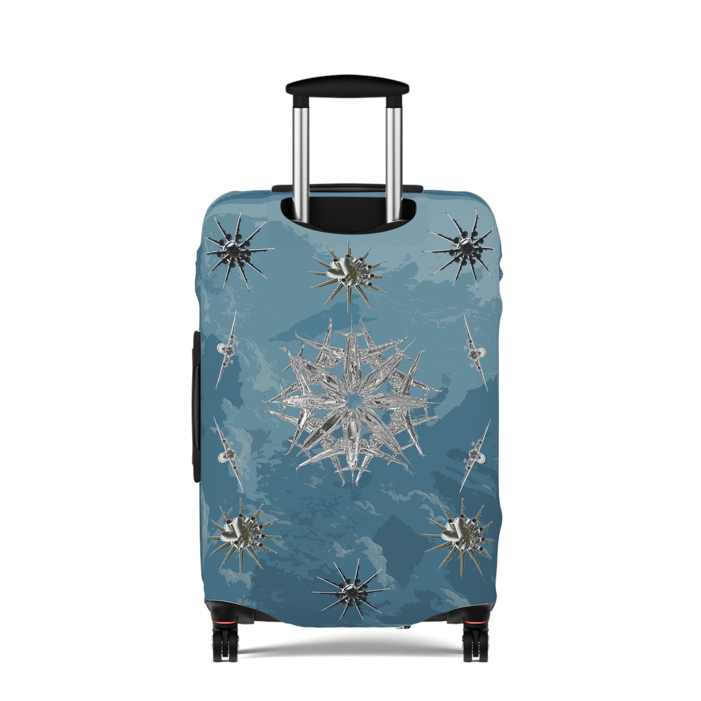 Aviation Snowflakes Luggage Cover - SOLO SOHI Travel Shop