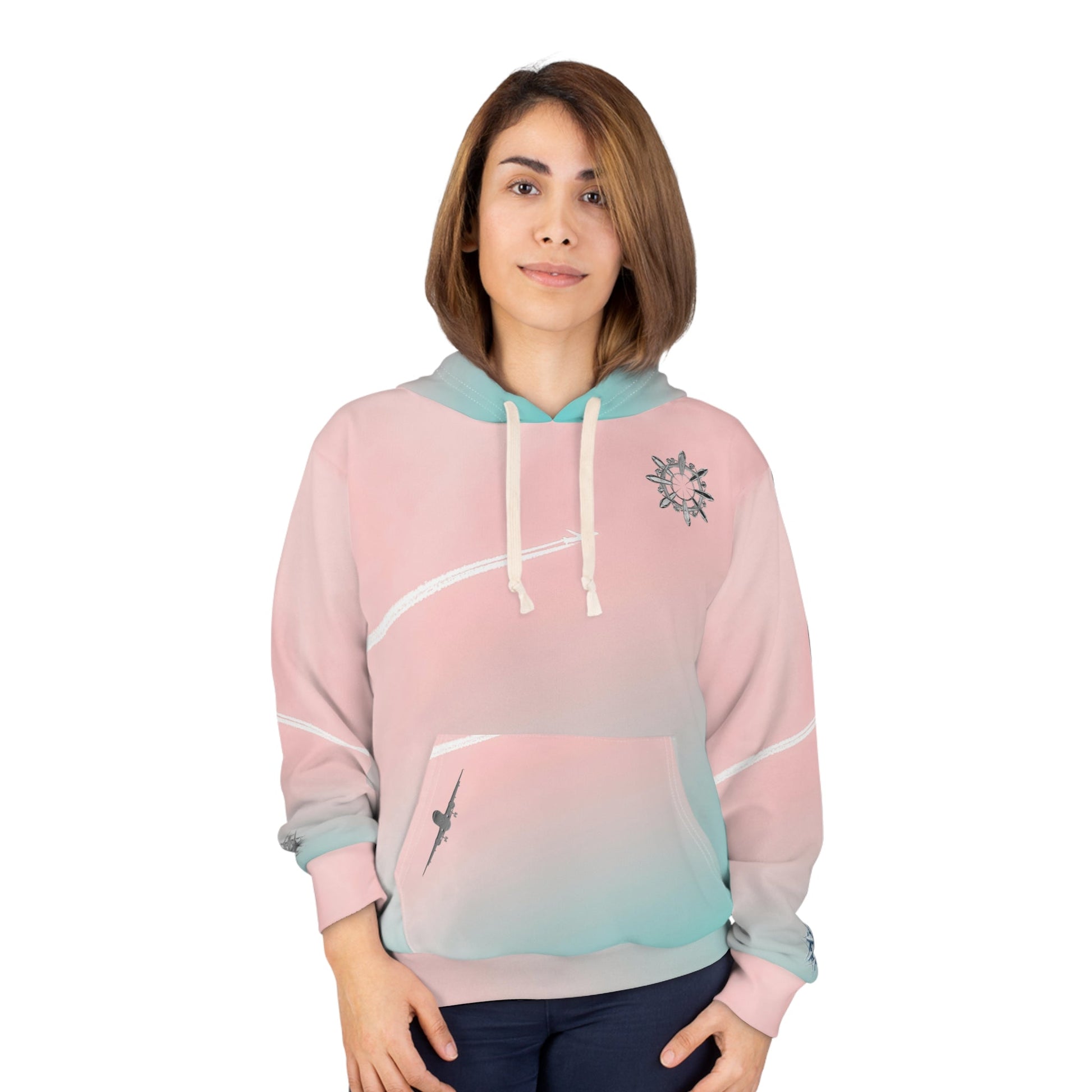 Aviation Snowflakes Pullover Hoodie - SOLO SOHI Travel Shop