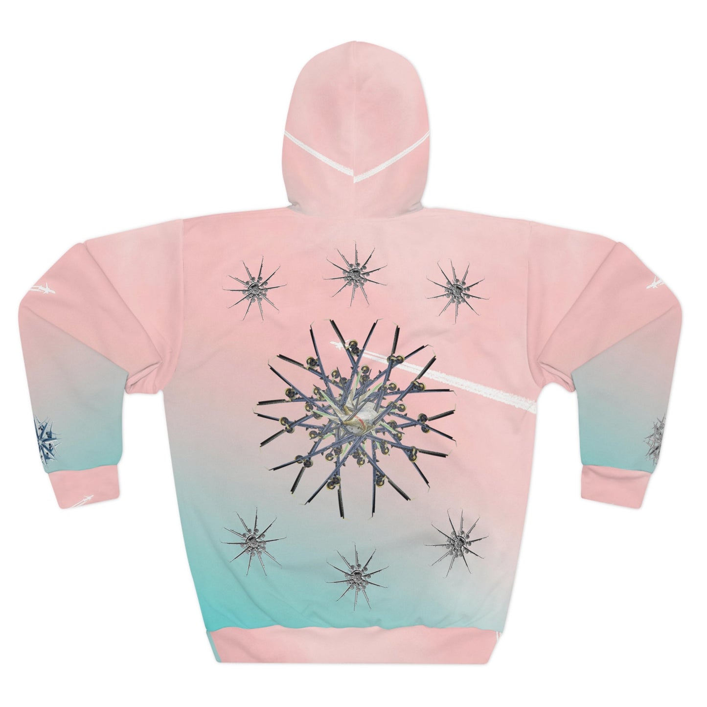 Aviation Snowflakes Pullover Hoodie - SOLO SOHI Travel Shop