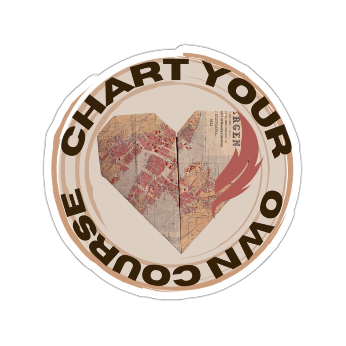 Chart Your Own Course Sticker - SOLO SOHI Travel Shop