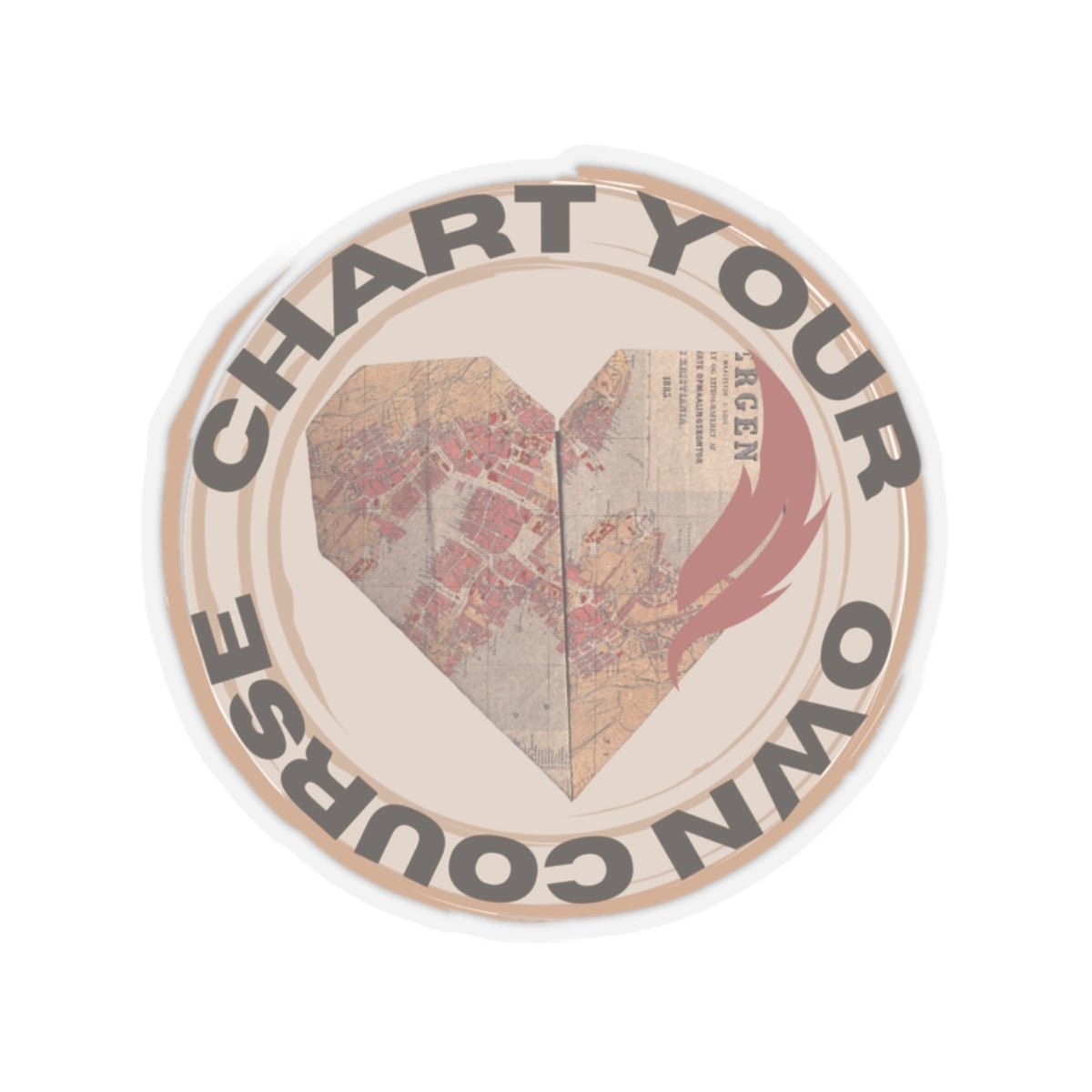 Chart Your Own Course Sticker - SOLO SOHI Travel Shop