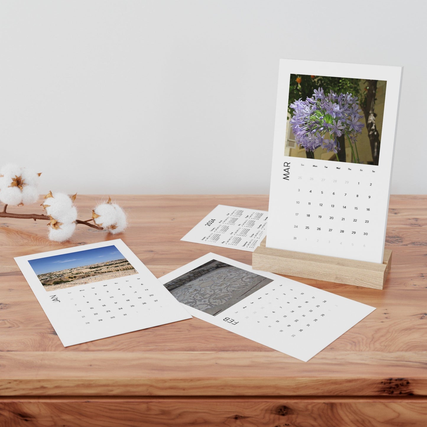 Israel Photos Vertical Desk Calendar (2024) - SOLO SOHI Travel Shop