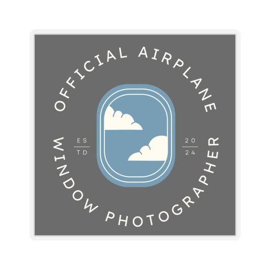 Official Airplane Window Photographer Sticker - SOLO SOHI Travel Shop