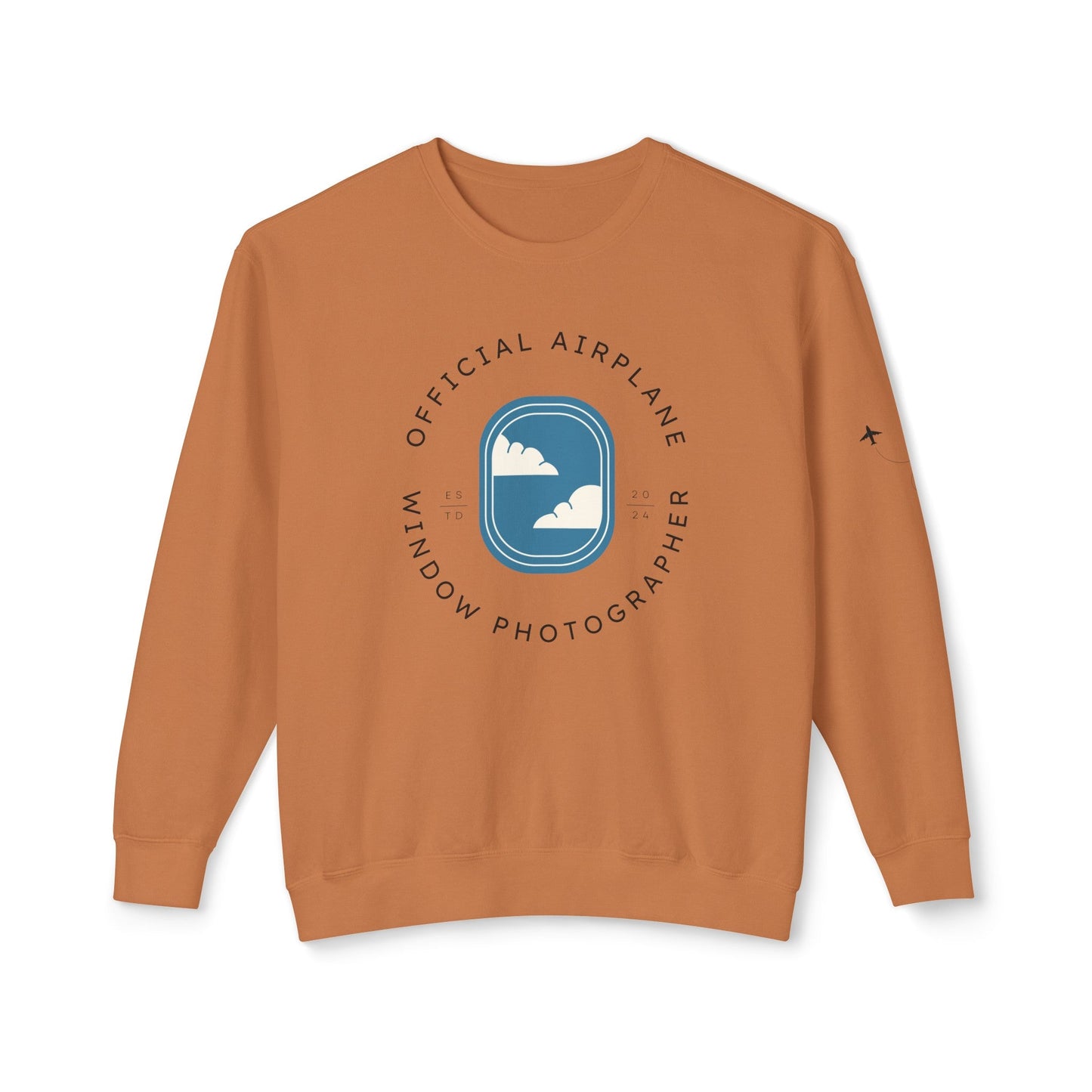 Official Airplane Window Photographer Sweatshirt (Comfort Colors) - SOLO SOHI Travel Shop