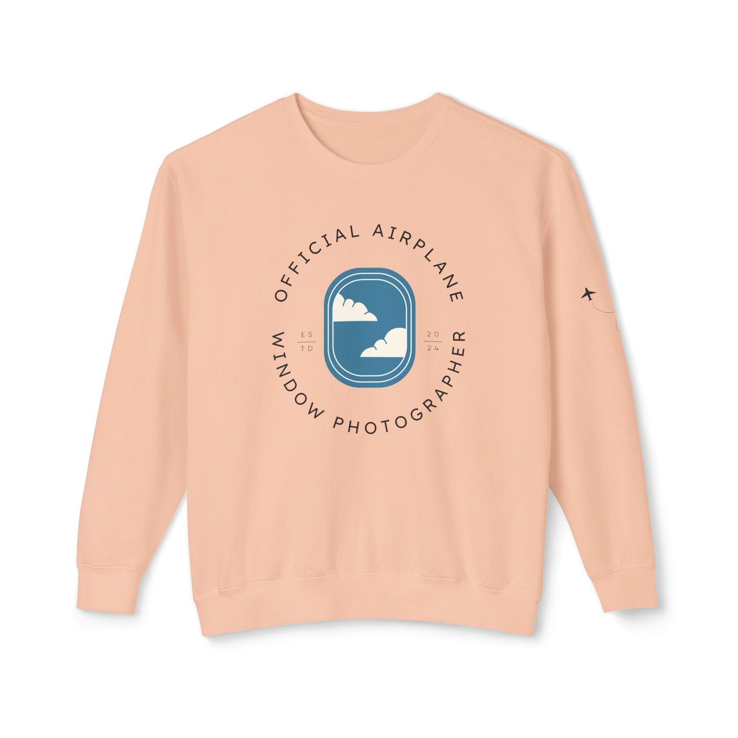 Official Airplane Window Photographer Sweatshirt (Comfort Colors) - SOLO SOHI Travel Shop