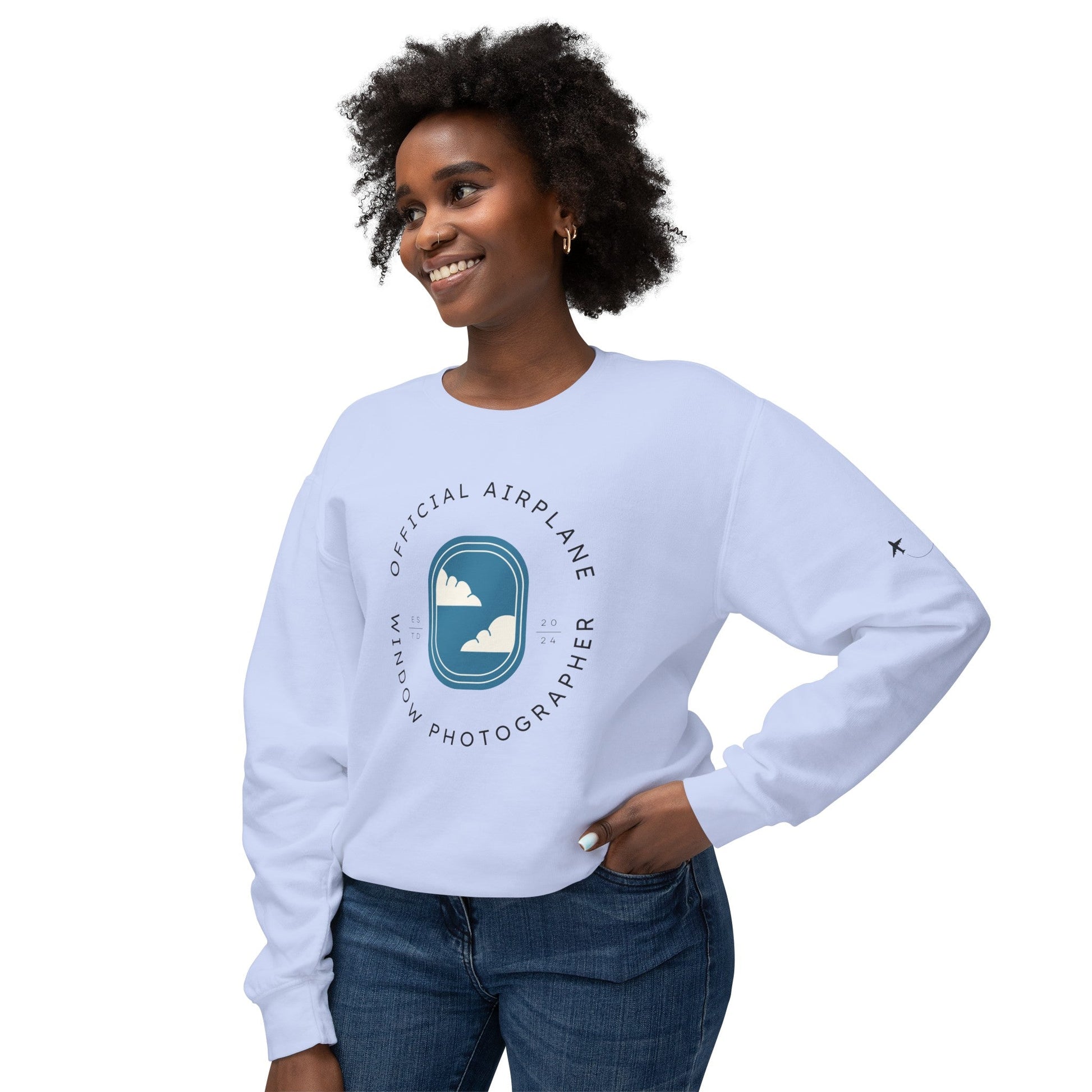 Official Airplane Window Photographer Sweatshirt (Comfort Colors) - SOLO SOHI Travel Shop