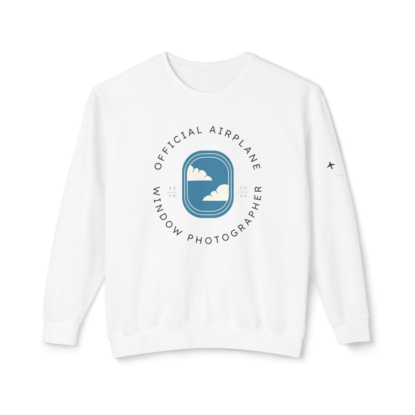 Official Airplane Window Photographer Sweatshirt (Comfort Colors) - SOLO SOHI Travel Shop