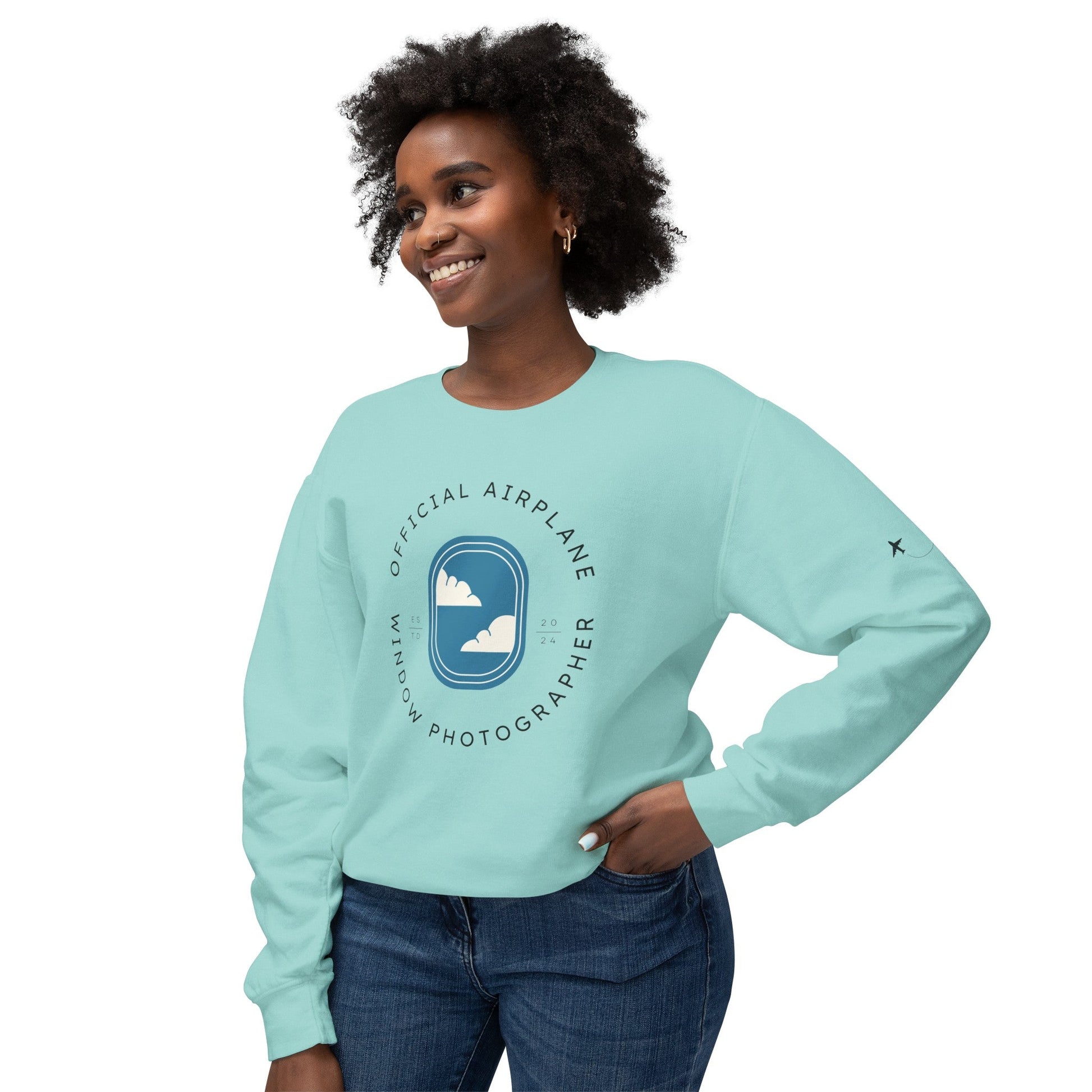 Official Airplane Window Photographer Sweatshirt (Comfort Colors) - SOLO SOHI Travel Shop