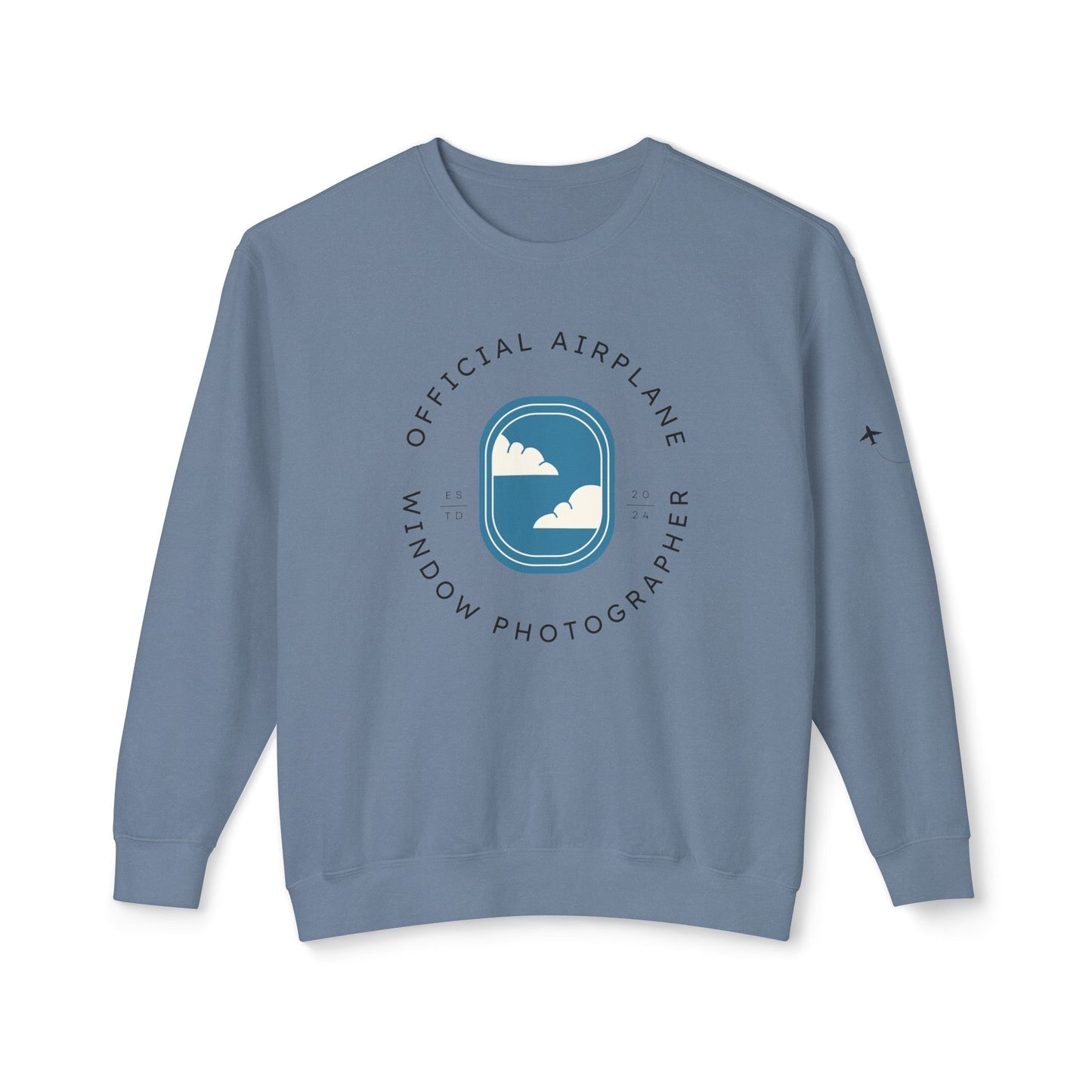 Official Airplane Window Photographer Sweatshirt (Comfort Colors) - SOLO SOHI Travel Shop