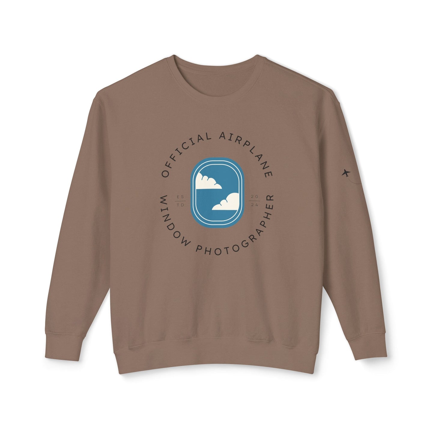 Official Airplane Window Photographer Sweatshirt (Comfort Colors) - SOLO SOHI Travel Shop