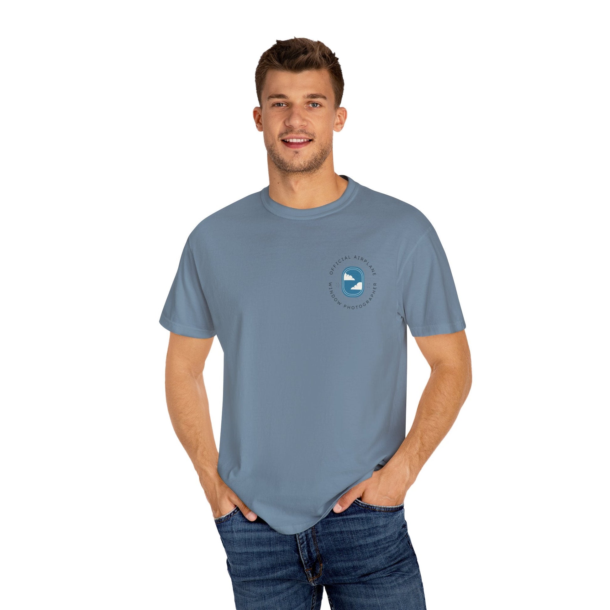 Official Airplane Window Photographer T - shirt - SOLO SOHI Travel Shop