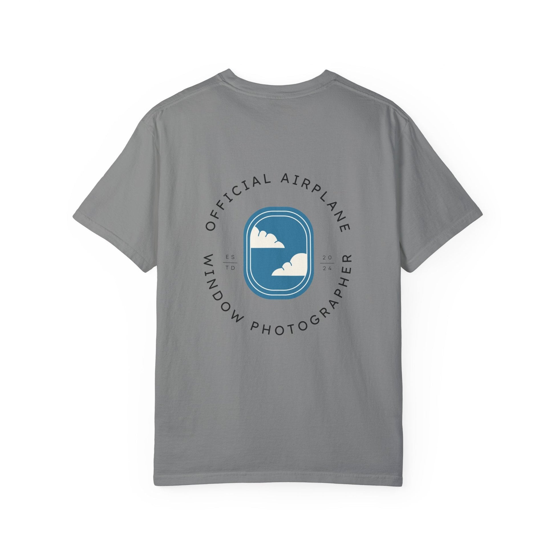 Official Airplane Window Photographer T - shirt - SOLO SOHI Travel Shop