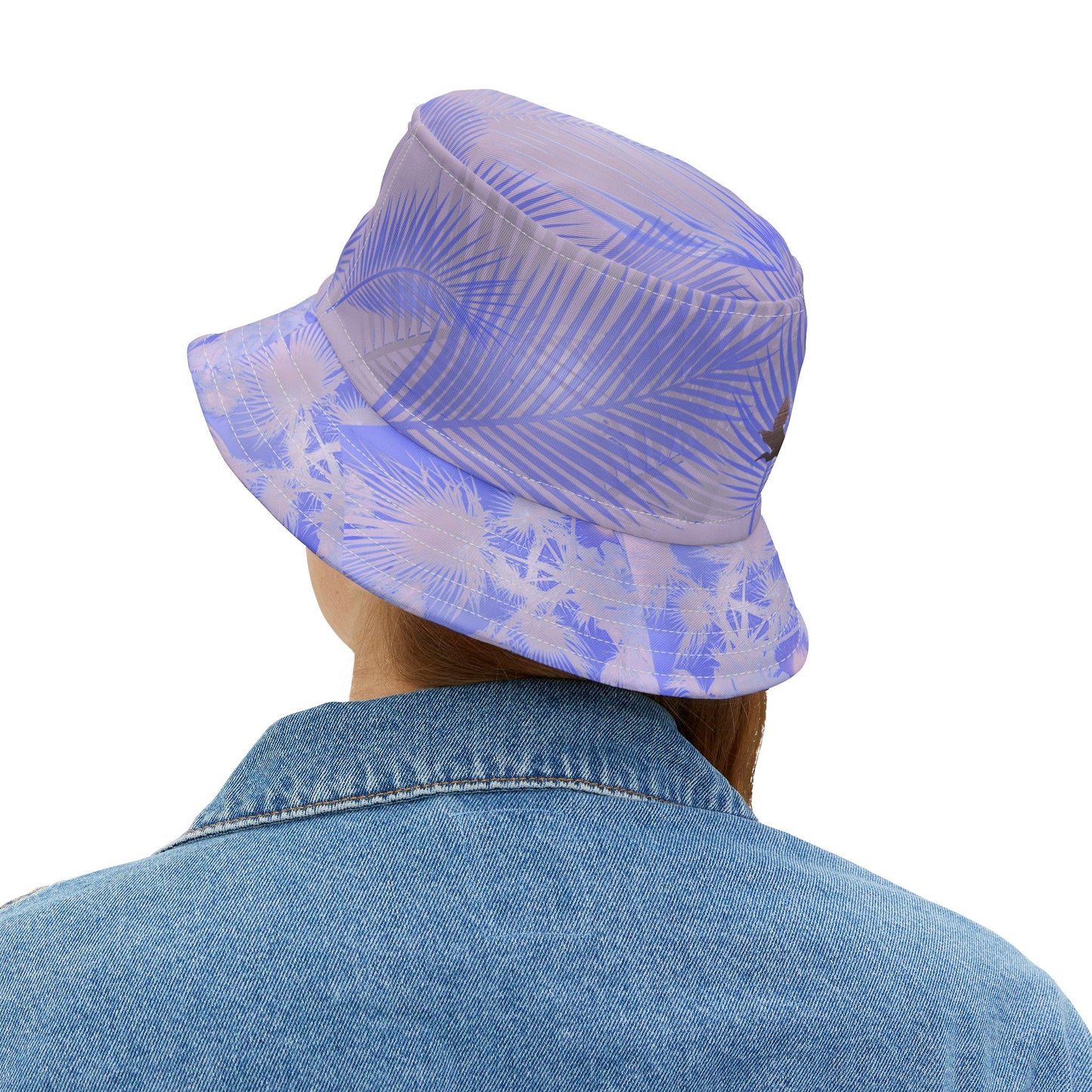 Purple Palm Trees Bucket Hat - SOLO SOHI Travel Shop