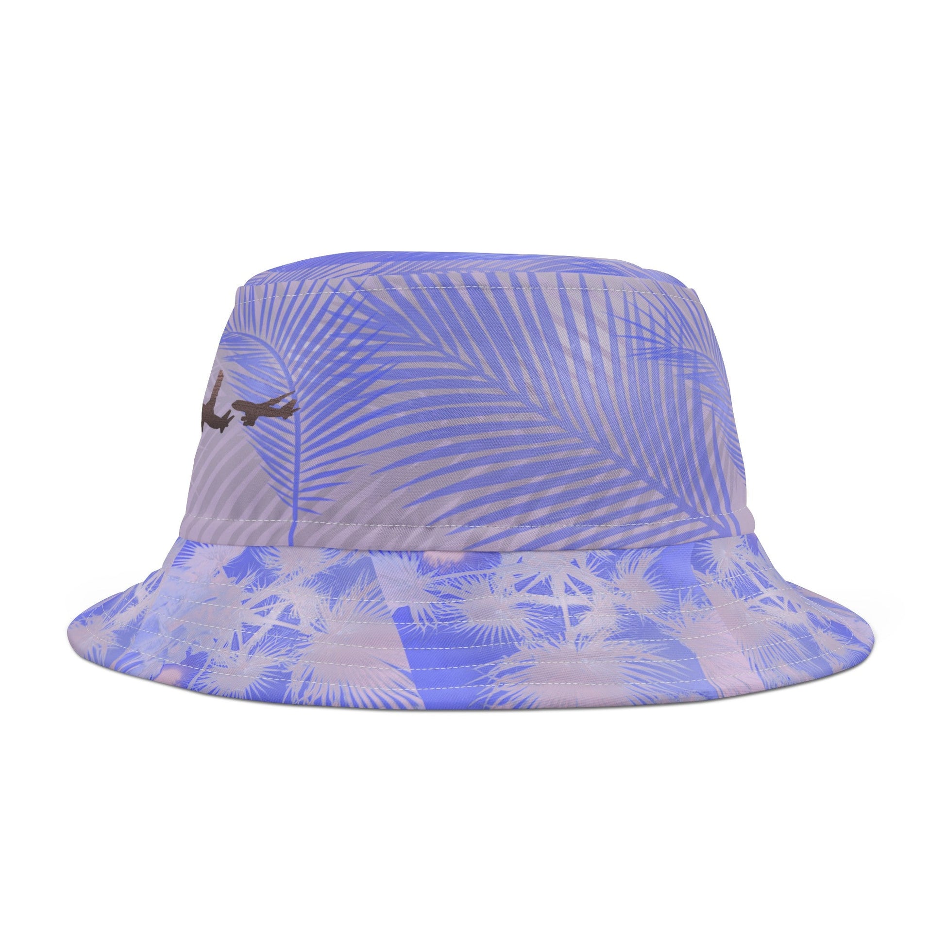 Purple Palm Trees Bucket Hat - SOLO SOHI Travel Shop