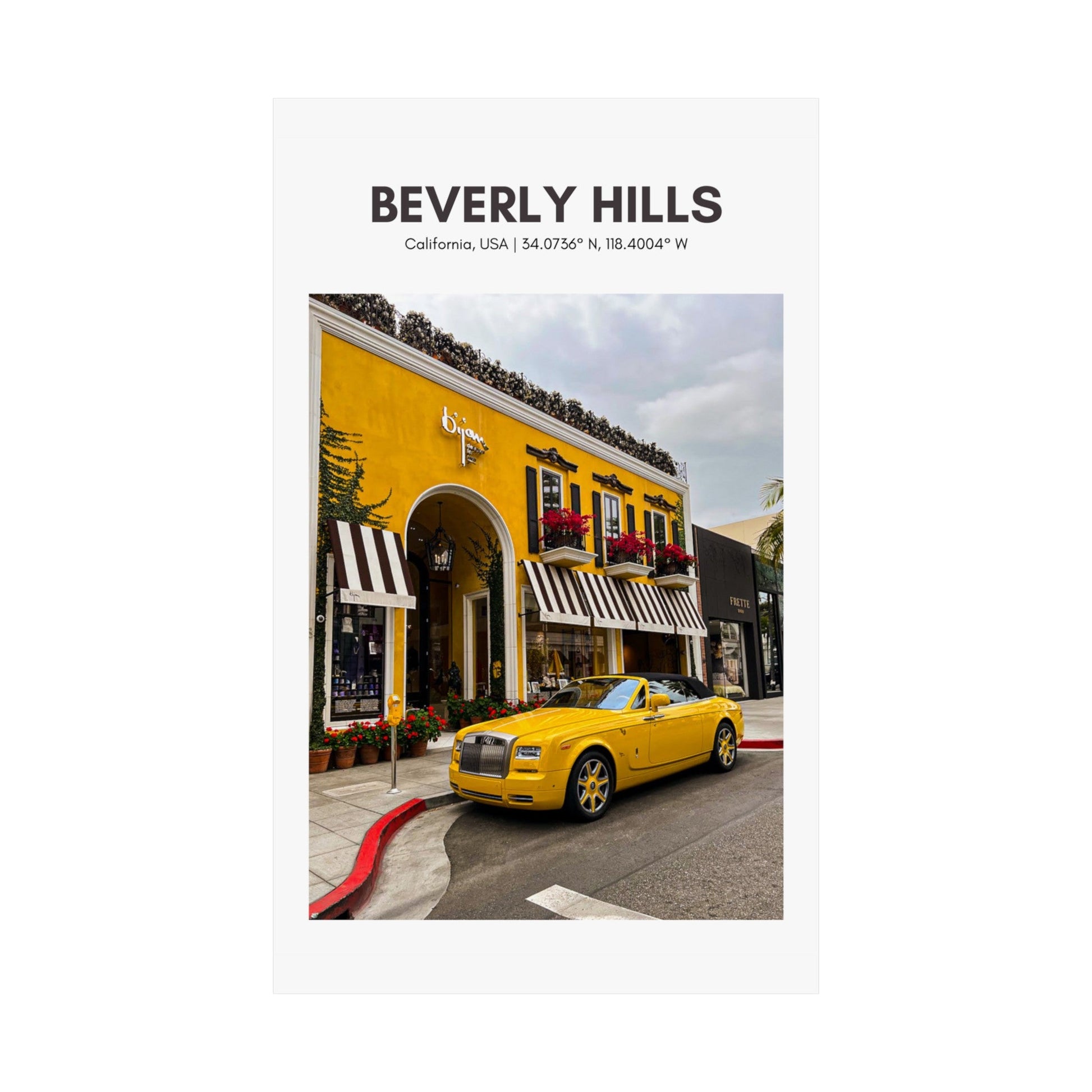 Rodeo Drive Vertical Poster - SOLO SOHI Travel Shop