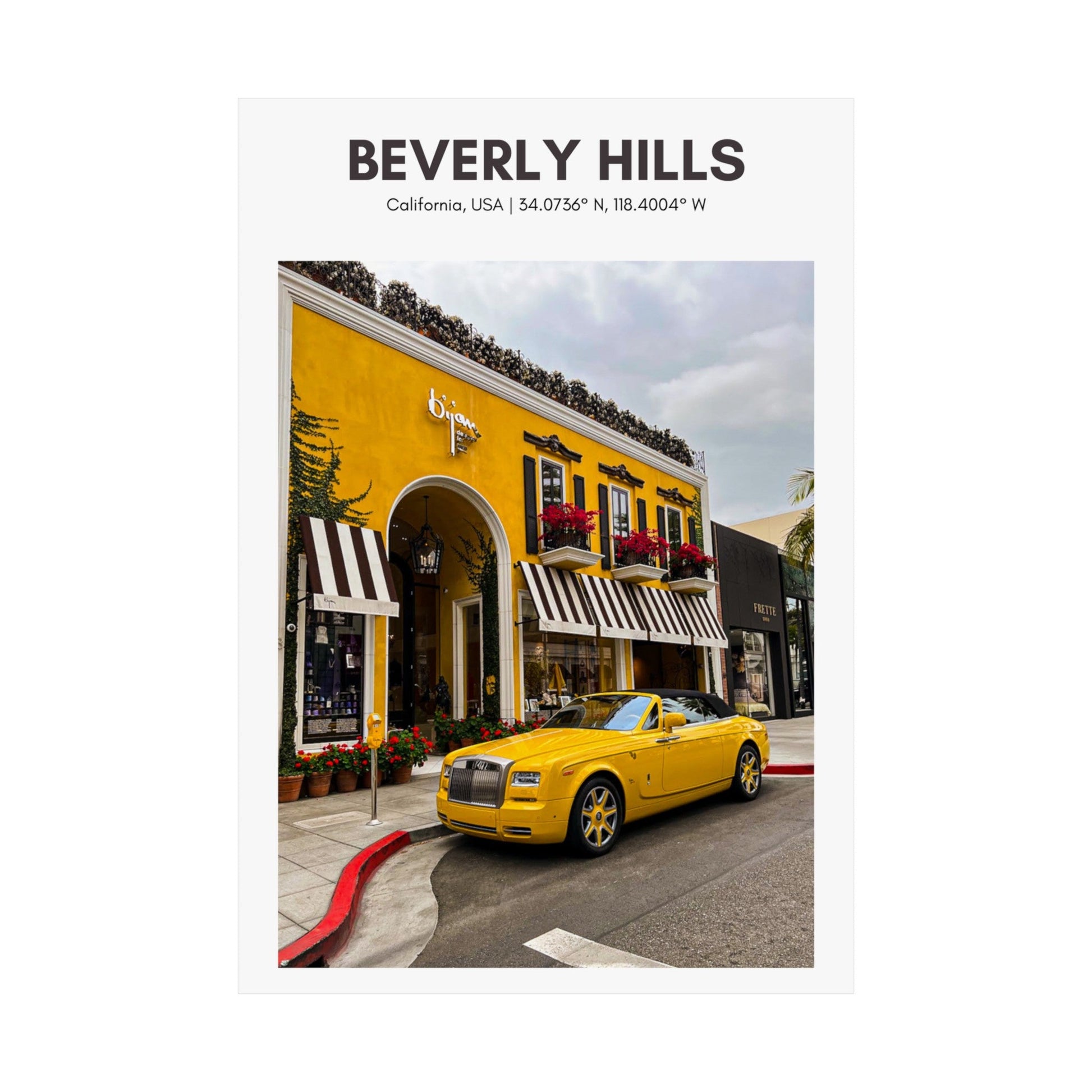 Rodeo Drive Vertical Poster - SOLO SOHI Travel Shop