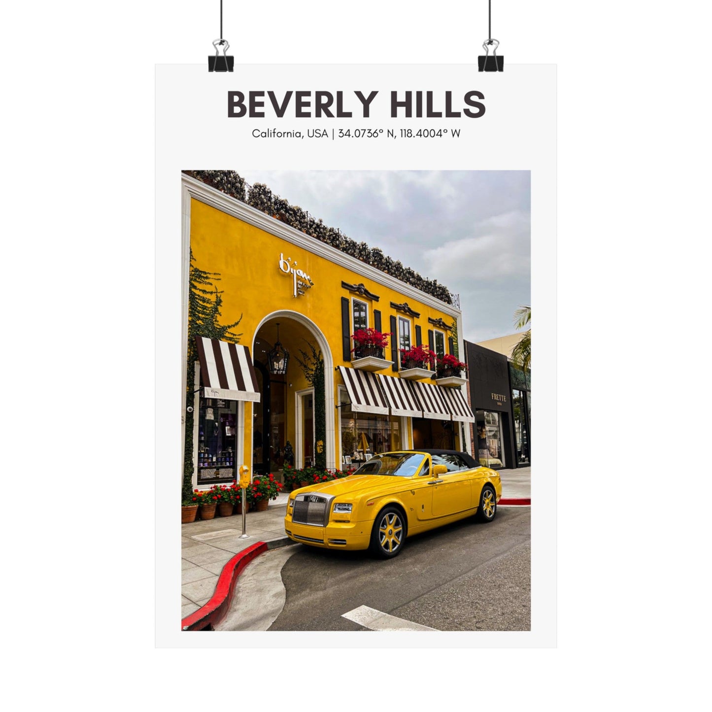 Rodeo Drive Vertical Poster - SOLO SOHI Travel Shop