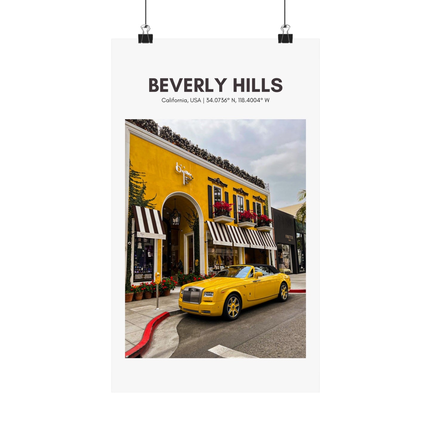 Rodeo Drive Vertical Poster - SOLO SOHI Travel Shop