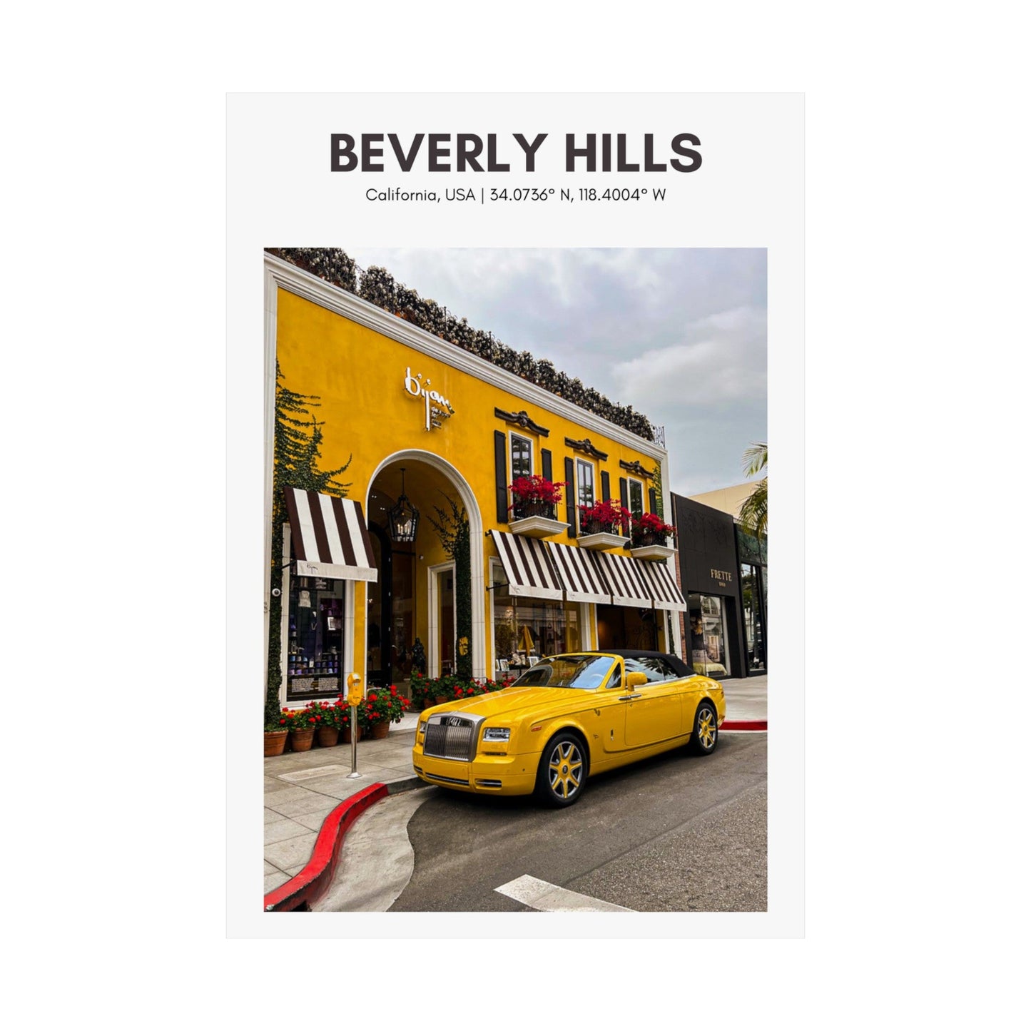 Rodeo Drive Vertical Poster - SOLO SOHI Travel Shop