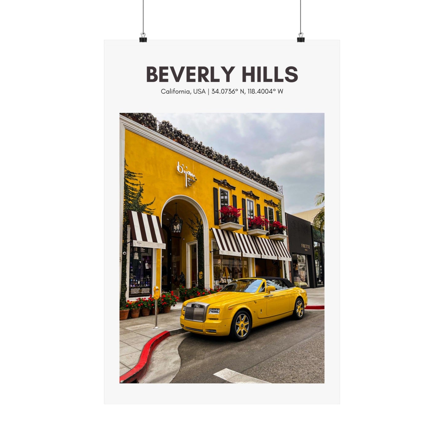 Rodeo Drive Vertical Poster - SOLO SOHI Travel Shop