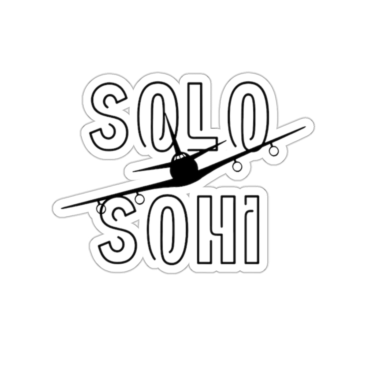 SOLO SOHI Airplane Sticker - SOLO SOHI Travel Shop