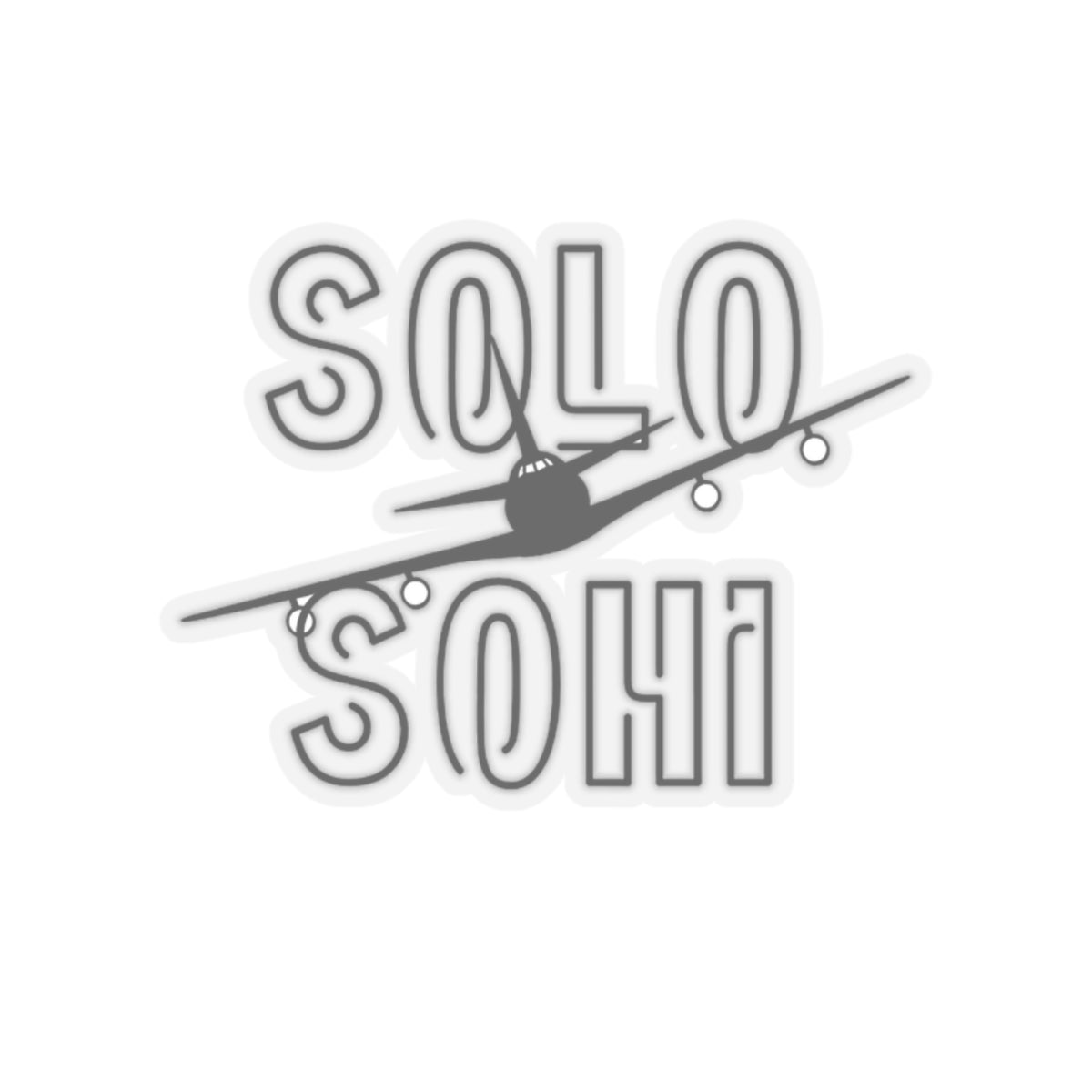 SOLO SOHI Airplane Sticker - SOLO SOHI Travel Shop