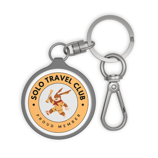 Solo Travel Club Badge Rabbit Keyring Tag - SOLO SOHI Travel Shop