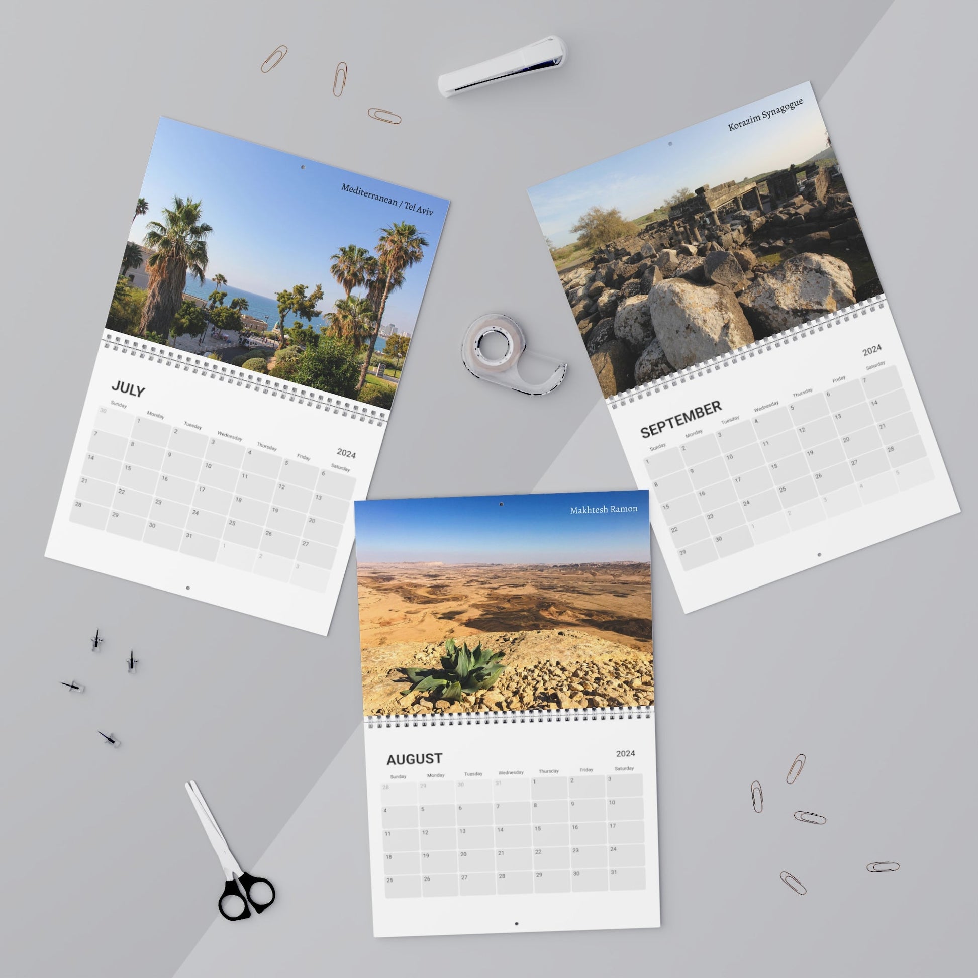 This Israel Landscapes Calendar (2024) - SOLO SOHI Travel Shop