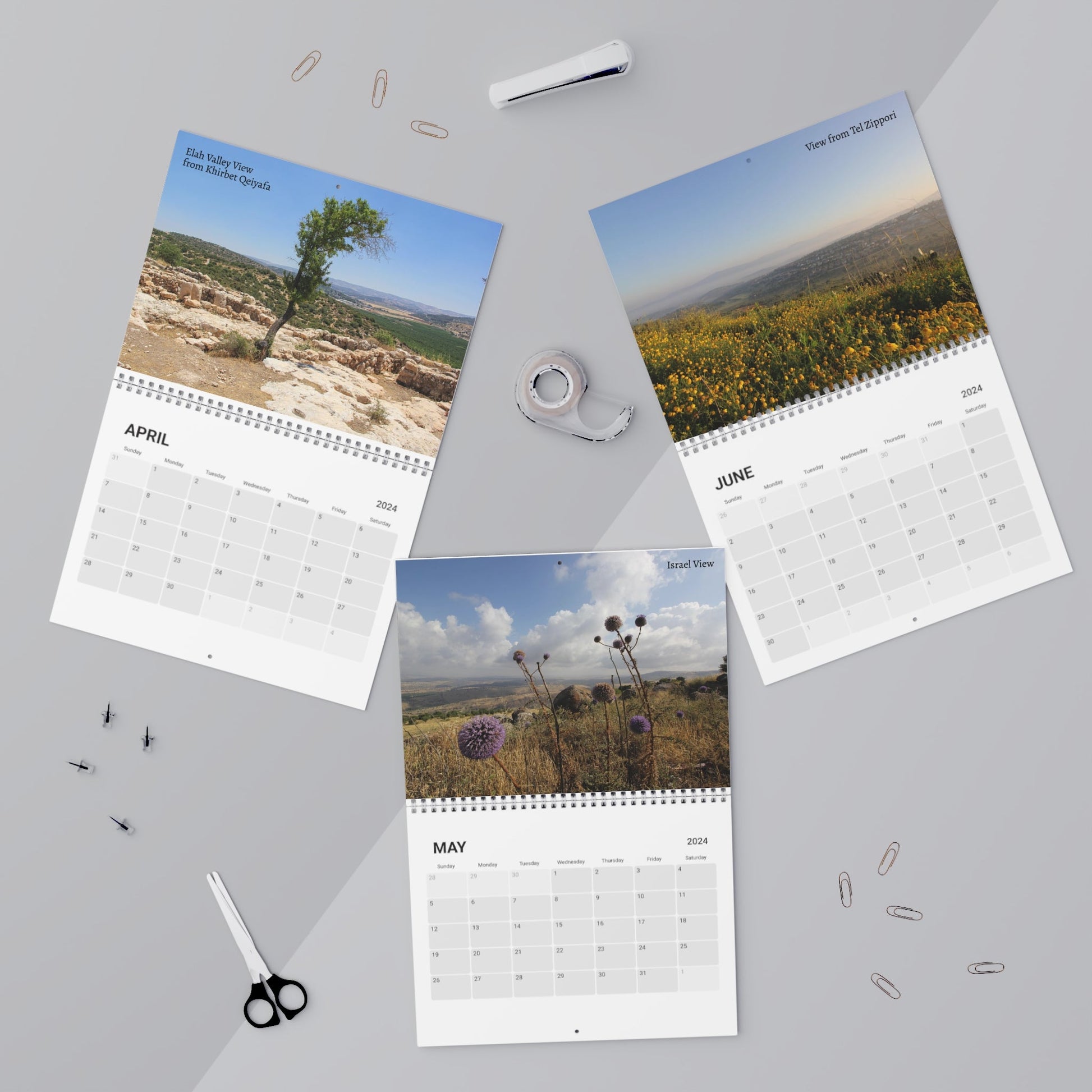 This Israel Landscapes Calendar (2024) - SOLO SOHI Travel Shop