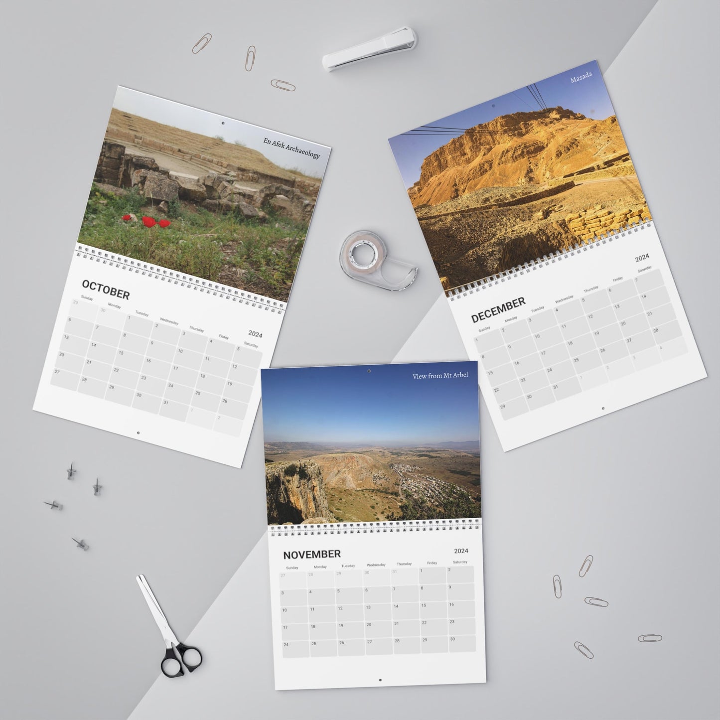 This Israel Landscapes Calendar (2024) - SOLO SOHI Travel Shop