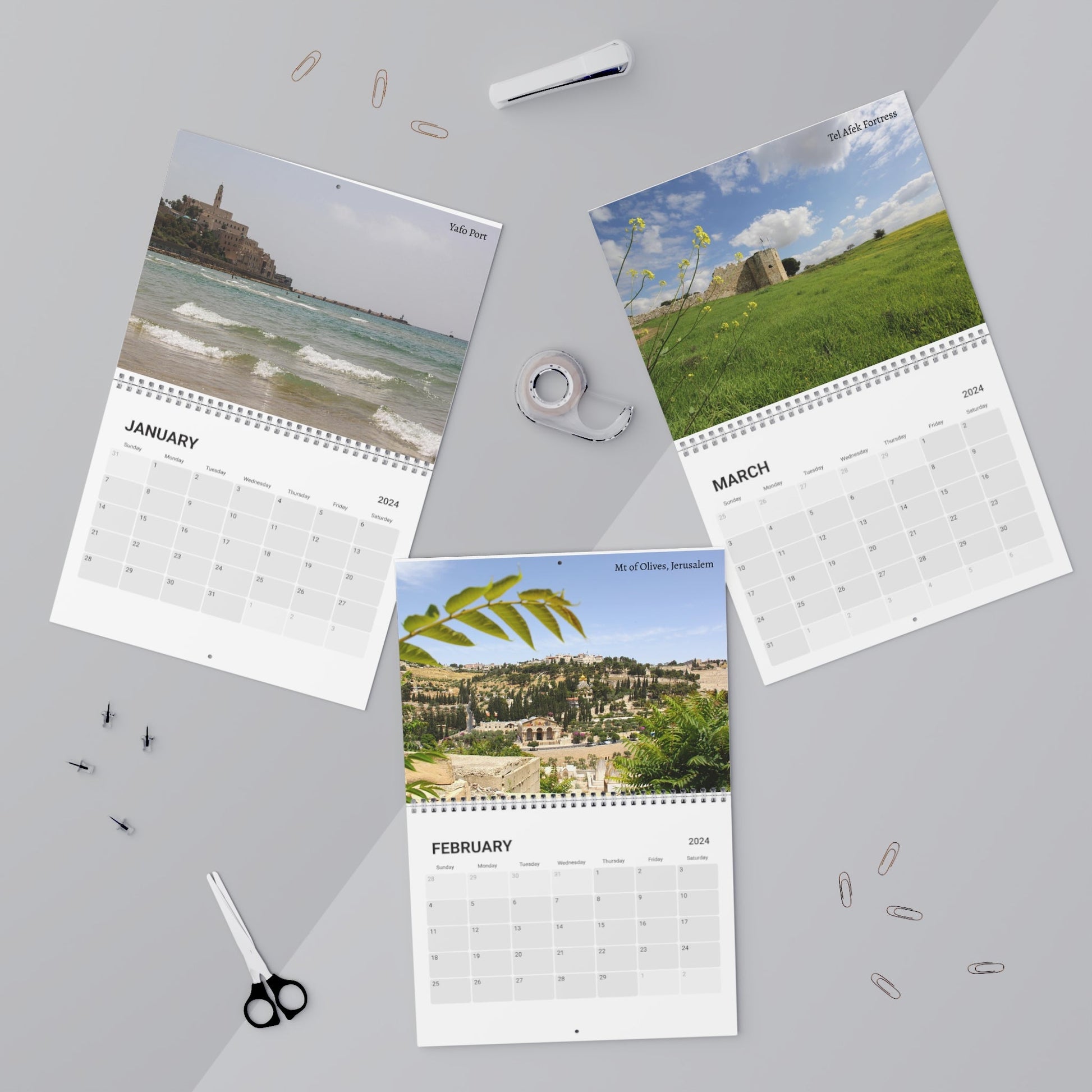 This Israel Landscapes Calendar (2024) - SOLO SOHI Travel Shop