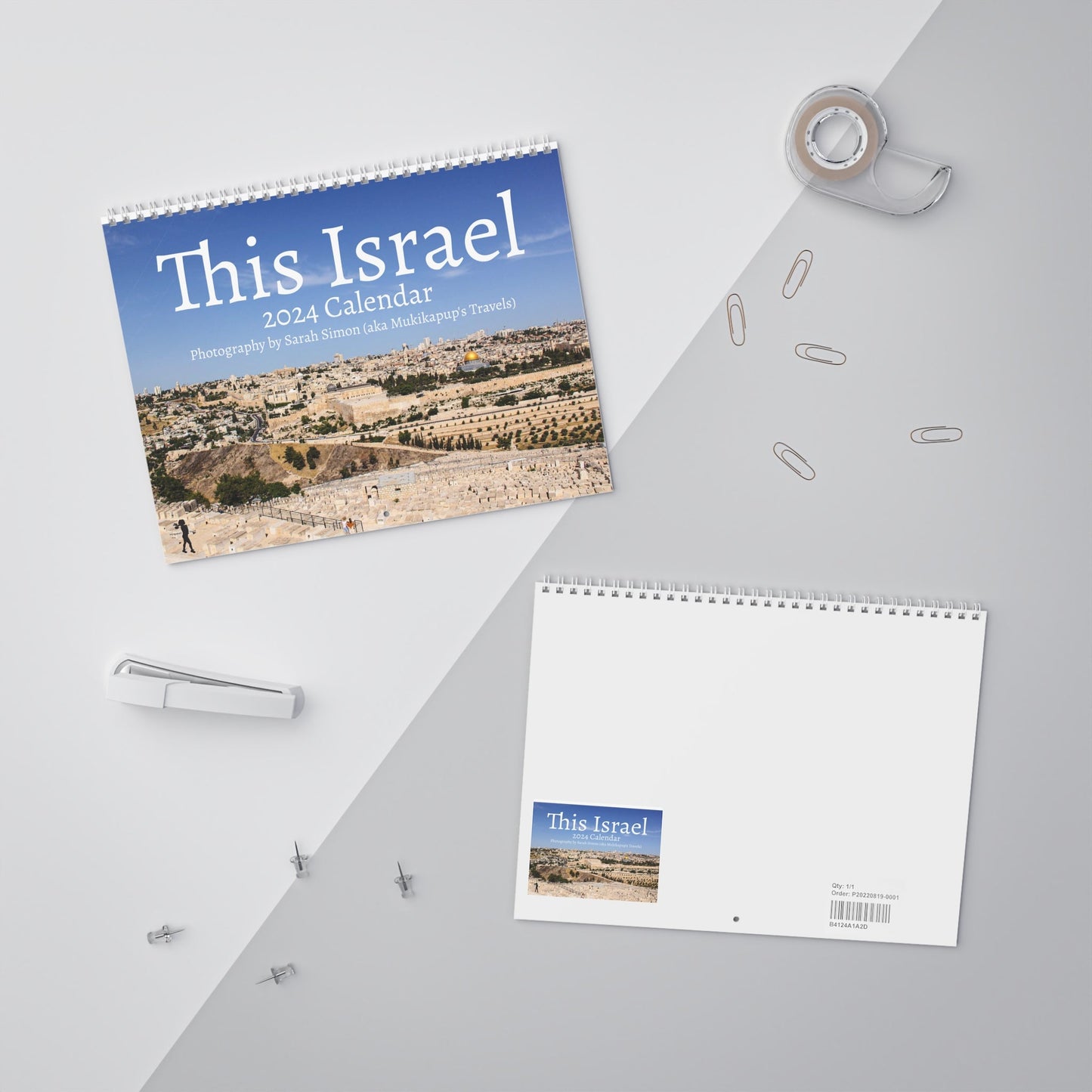 This Israel Landscapes Calendar (2024) - SOLO SOHI Travel Shop