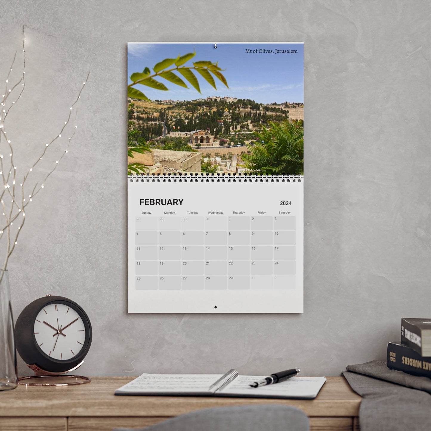 This Israel Landscapes Calendar (2024) - SOLO SOHI Travel Shop