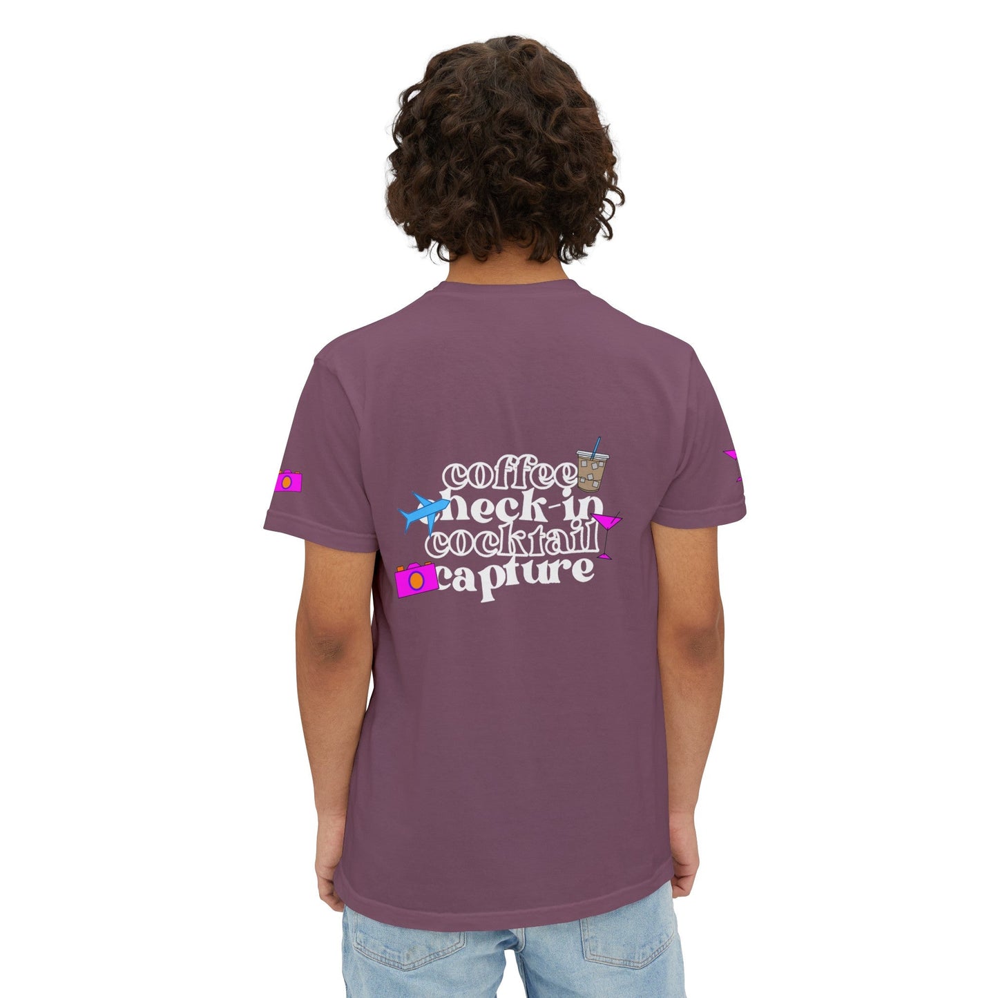 Travel Check - In Pocket T - Shirt (Comfort Colors) - SOLO SOHI Travel Shop