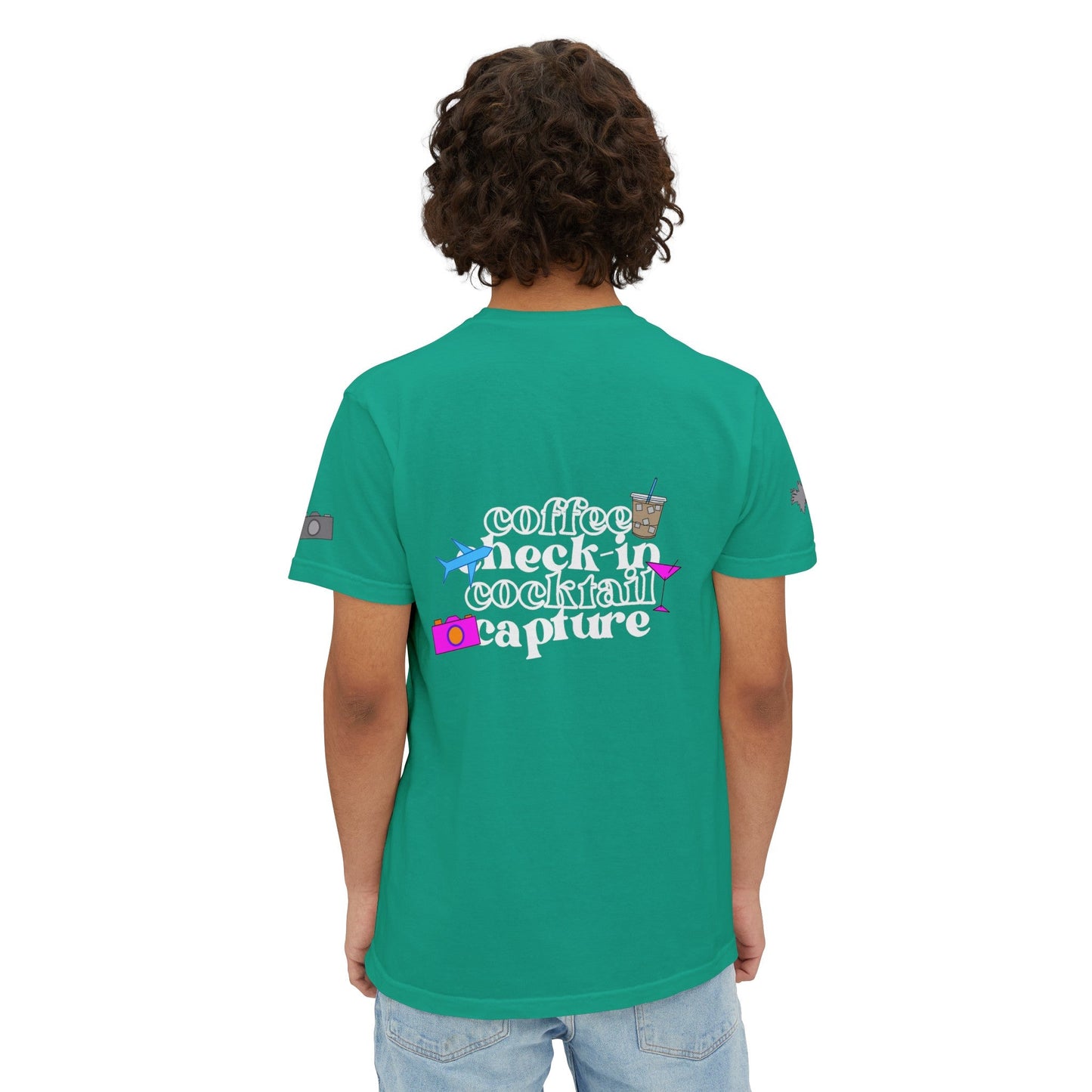 Travel Check - In Pocket T - Shirt (Comfort Colors) - SOLO SOHI Travel Shop