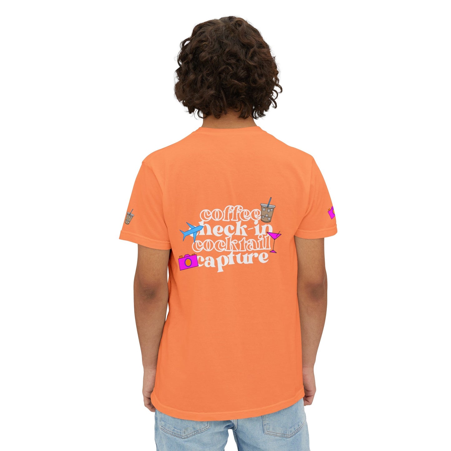 Travel Check - In Pocket T - Shirt (Comfort Colors) - SOLO SOHI Travel Shop