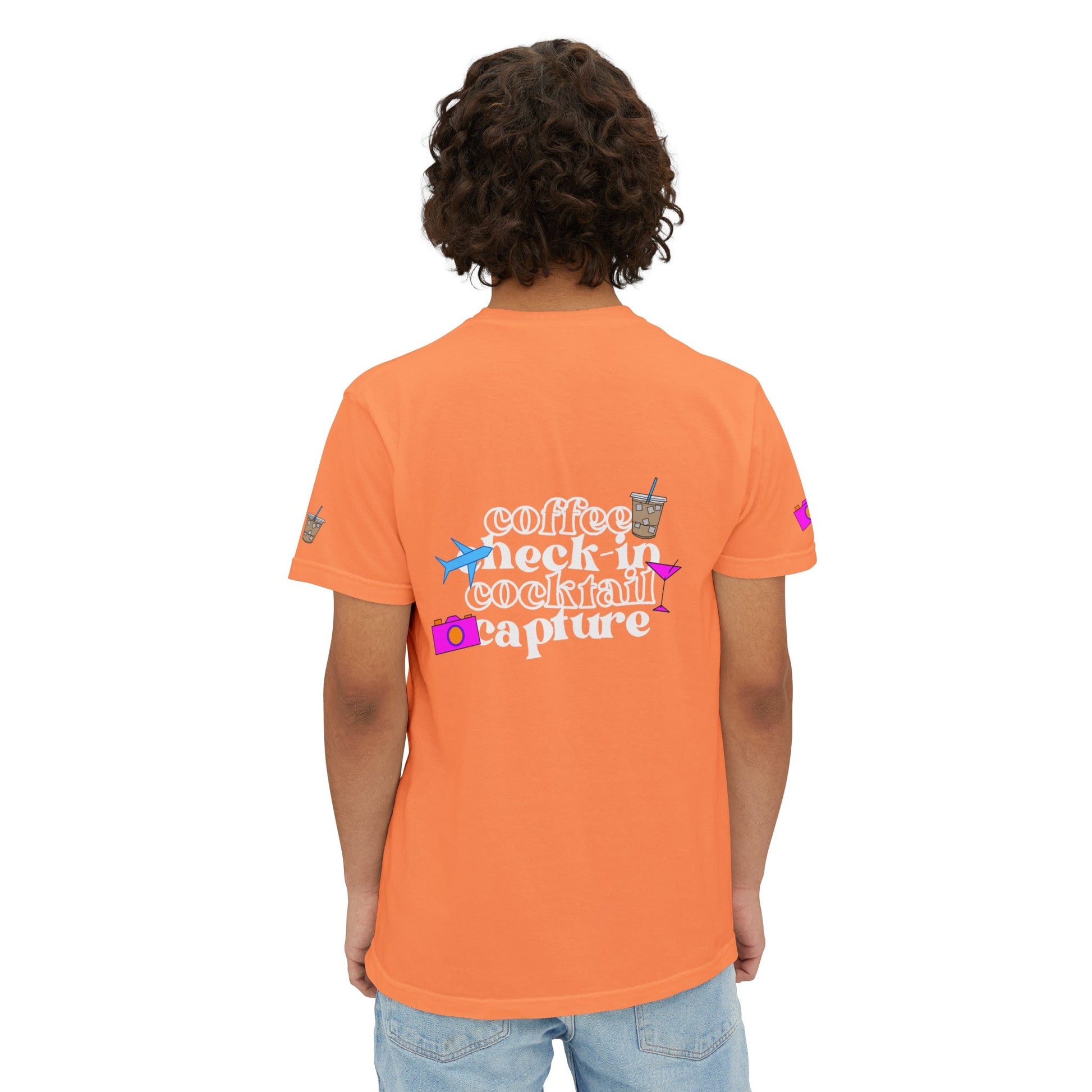 Travel Check - In Pocket T - Shirt (Comfort Colors) - SOLO SOHI Travel Shop