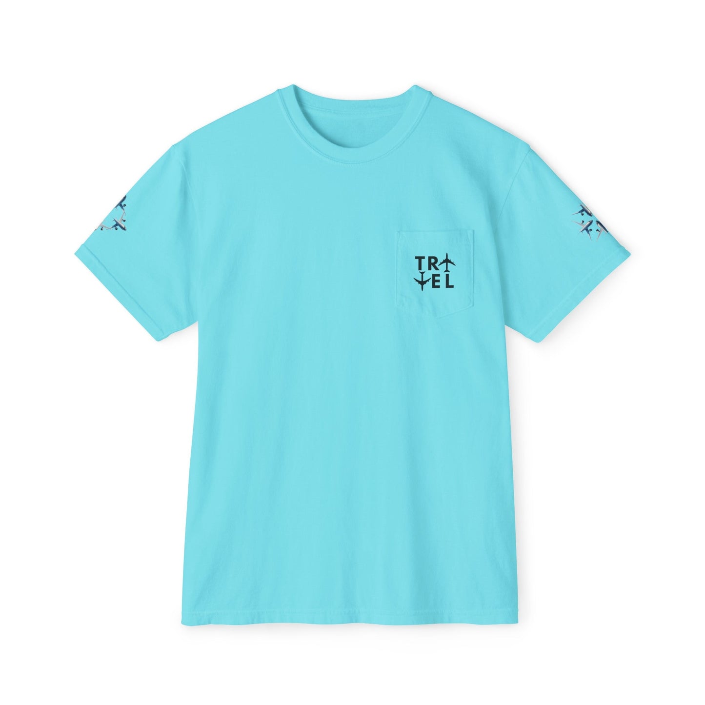 Travel Check - In Pocket T - Shirt (Comfort Colors) - SOLO SOHI Travel Shop