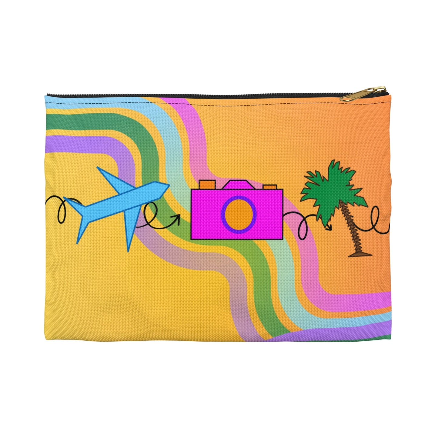 Travel Photography Flat Accessory Pouch - SOLO SOHI Travel Shop