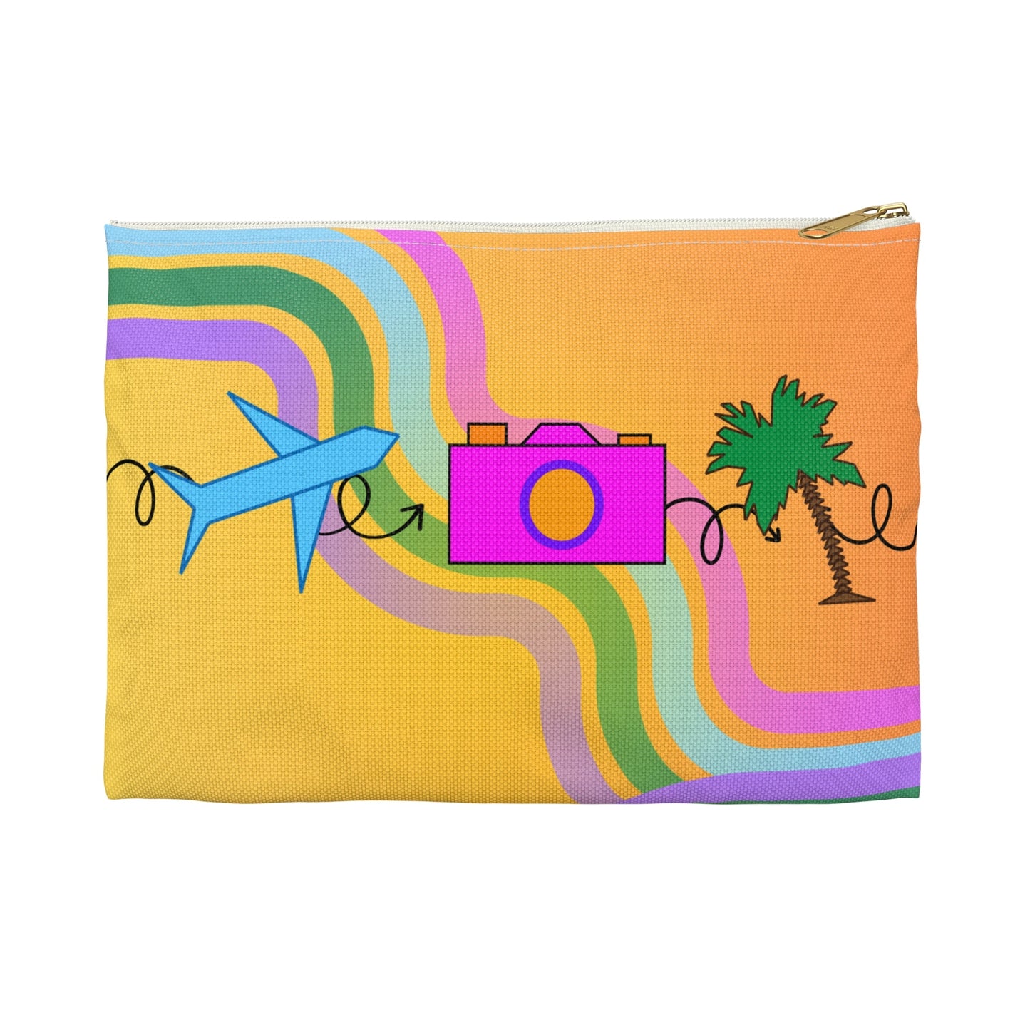 Travel Photography Flat Accessory Pouch - SOLO SOHI Travel Shop